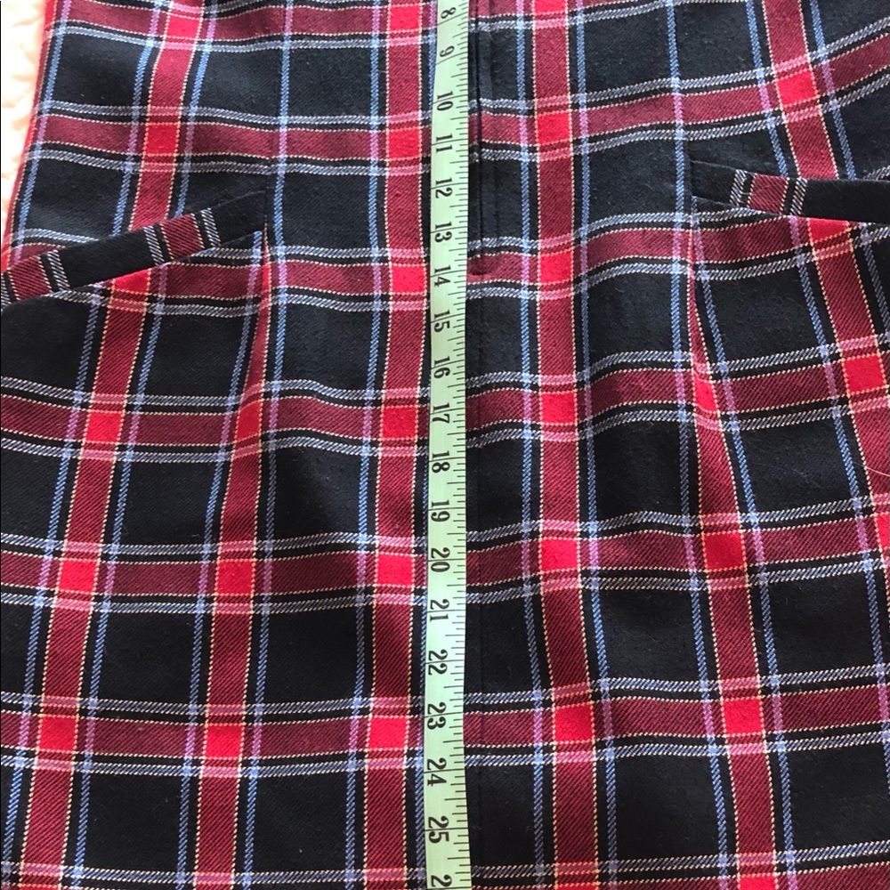 VNTG Tabi International Black and Red Plaid Sheath Dress sz 12. - Picture 3 of 7